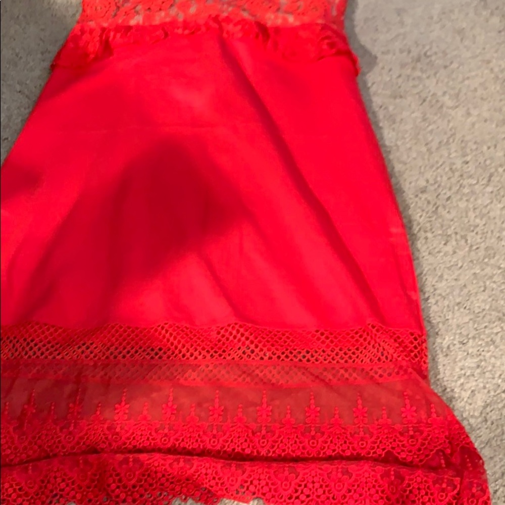 French connection Red lace dress- very sexy- NWT - Picture 4 of 4